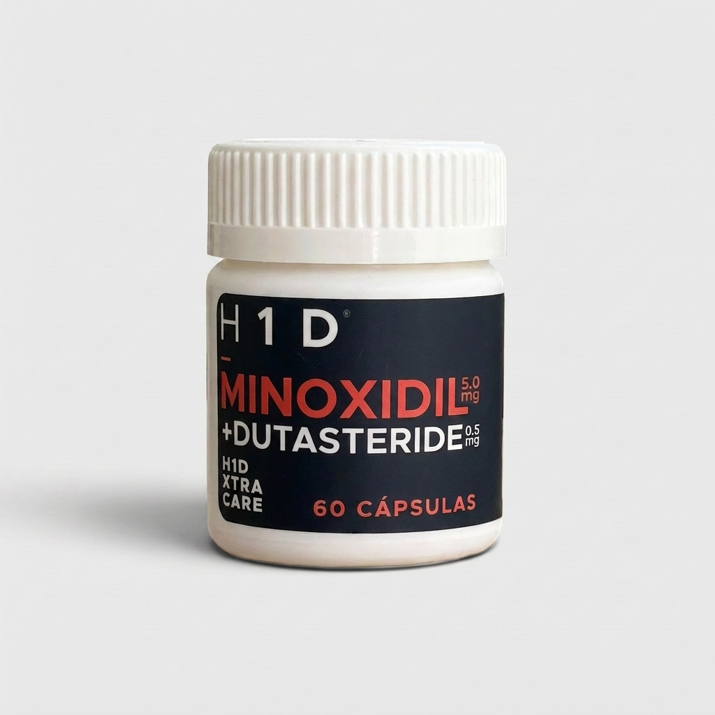 Minoxidil 5 mg + Dutasteride 0.5 mg Hair In 1 Day | Advanced Hair Treatment 60 Capsules