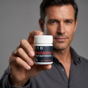 Minoxidil 5 mg + Dutasteride 0.5 mg Hair In 1 Day | Tratamiento Capilar Avanzado 60 Cápsulas - Image 3