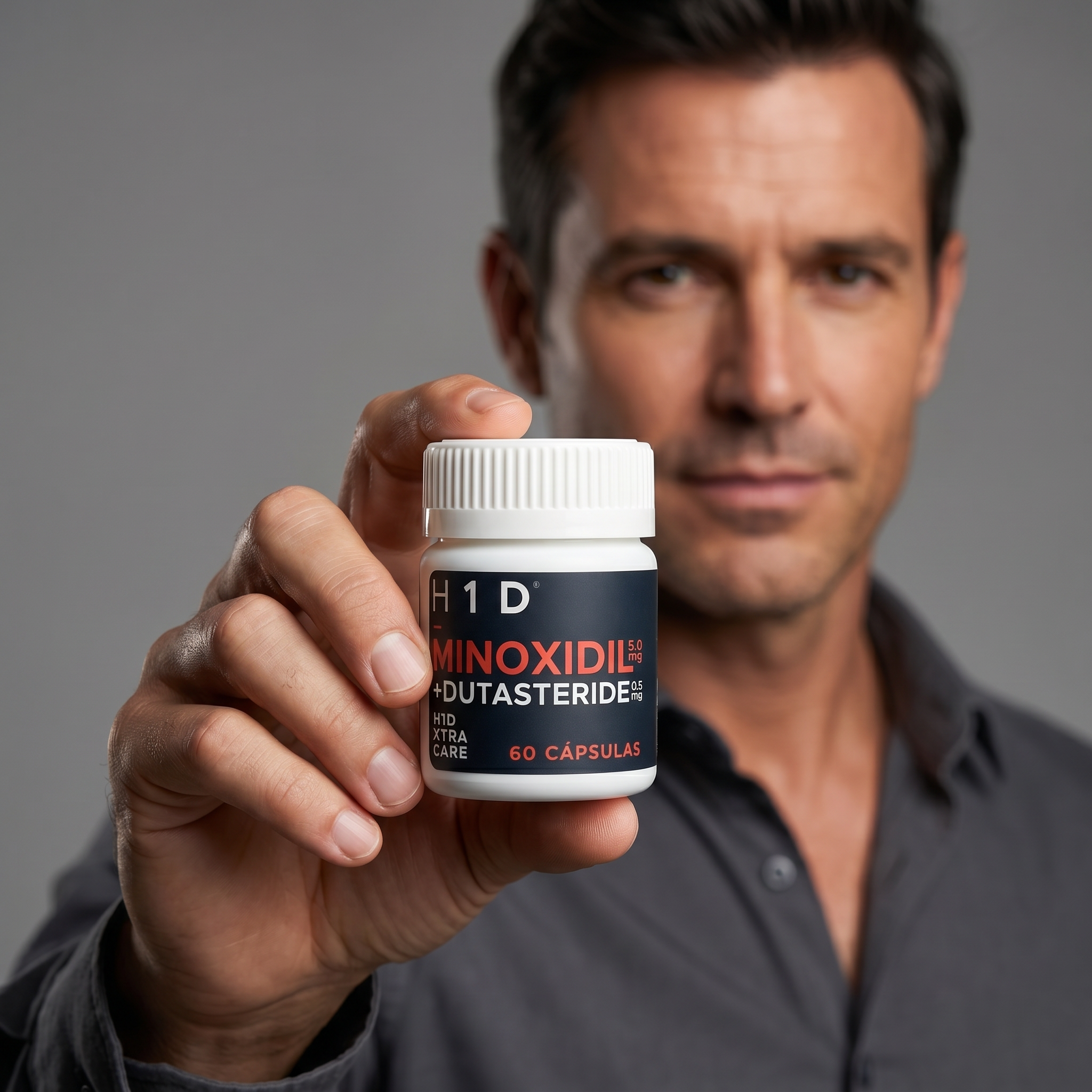 Minoxidil 5 mg + Dutasteride 0.5 mg Hair In 1 Day | Tratamiento Capilar Avanzado 60 Cápsulas - Image 3