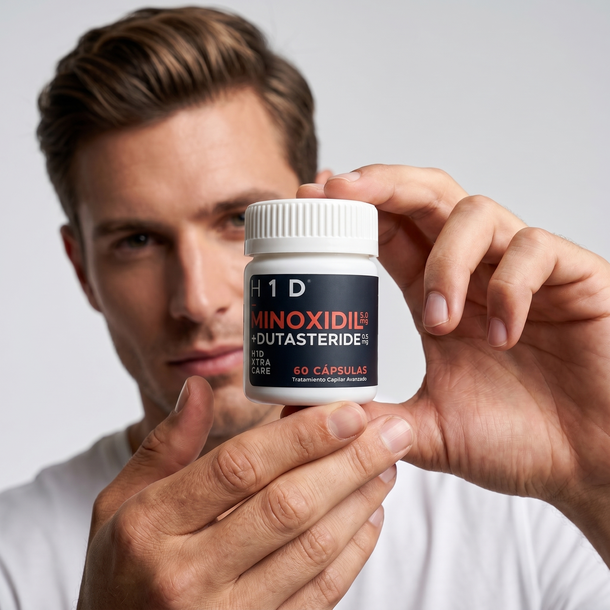 Minoxidil 5 mg + Dutasteride 0.5 mg Hair In 1 Day | Tratamiento Capilar Avanzado 60 Cápsulas - Image 5