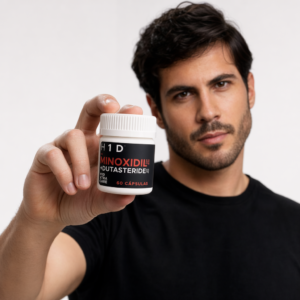 Minoxidil 5 mg + Dutasteride 0.5 mg Hair In 1 Day | Tratamiento Capilar Avanzado 60 Cápsulas - Image 4