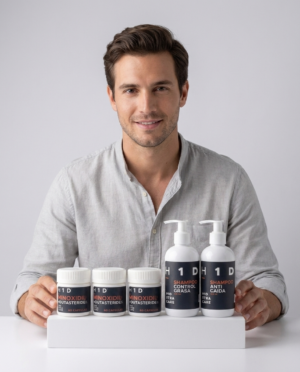 Kit Tratamiento Capilar Oral H1D XTRA CARE 6 Meses | Minoxidil + Dutasteride y 2 Shampoos de Regalo - Image 3