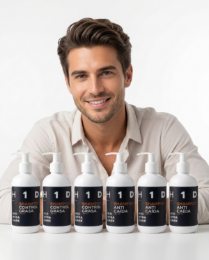 Kit Tratamiento Tópico H1D XTRA CARE 3 Meses | Anticaída + Control Grasa y 2 Shampoos de Regalo - Image 5